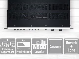 音楽再生やマイク使用時に役立つDSP機能を搭載