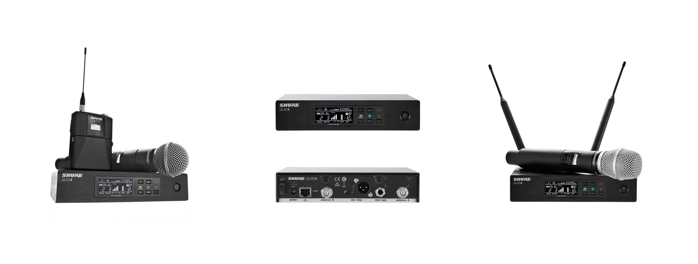 SHURE QLX-D® デジタルワイヤレスシステム