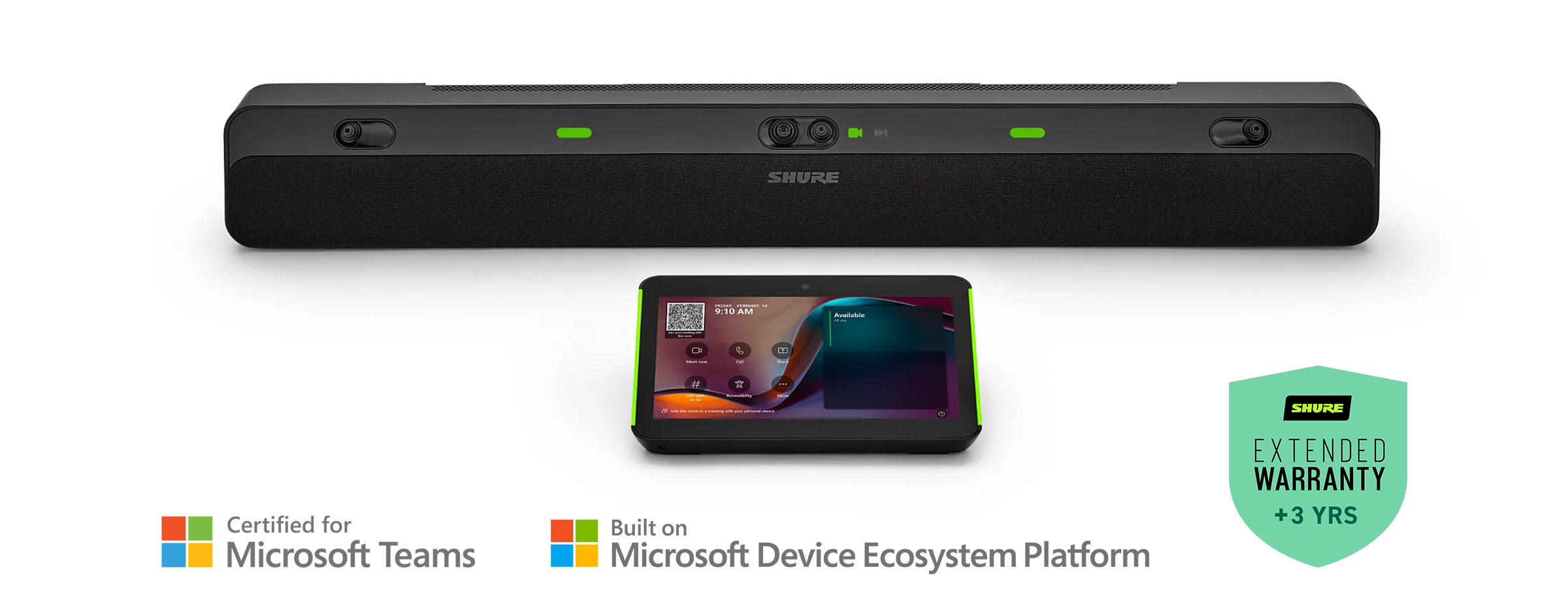 SHURE IntelliMix Bar Pro kit　オールインワン型ビデオバー